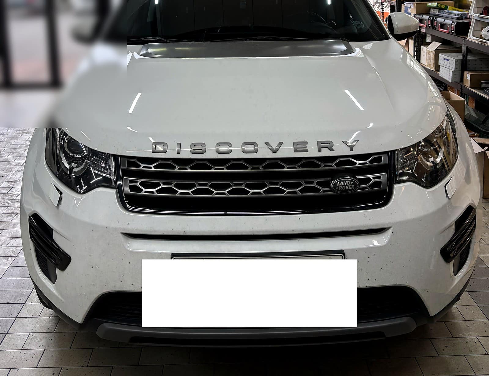 Exhaust Filter Full 경고로 광주 H모터스에 입고된 랜드로버 디스커버리 스포츠