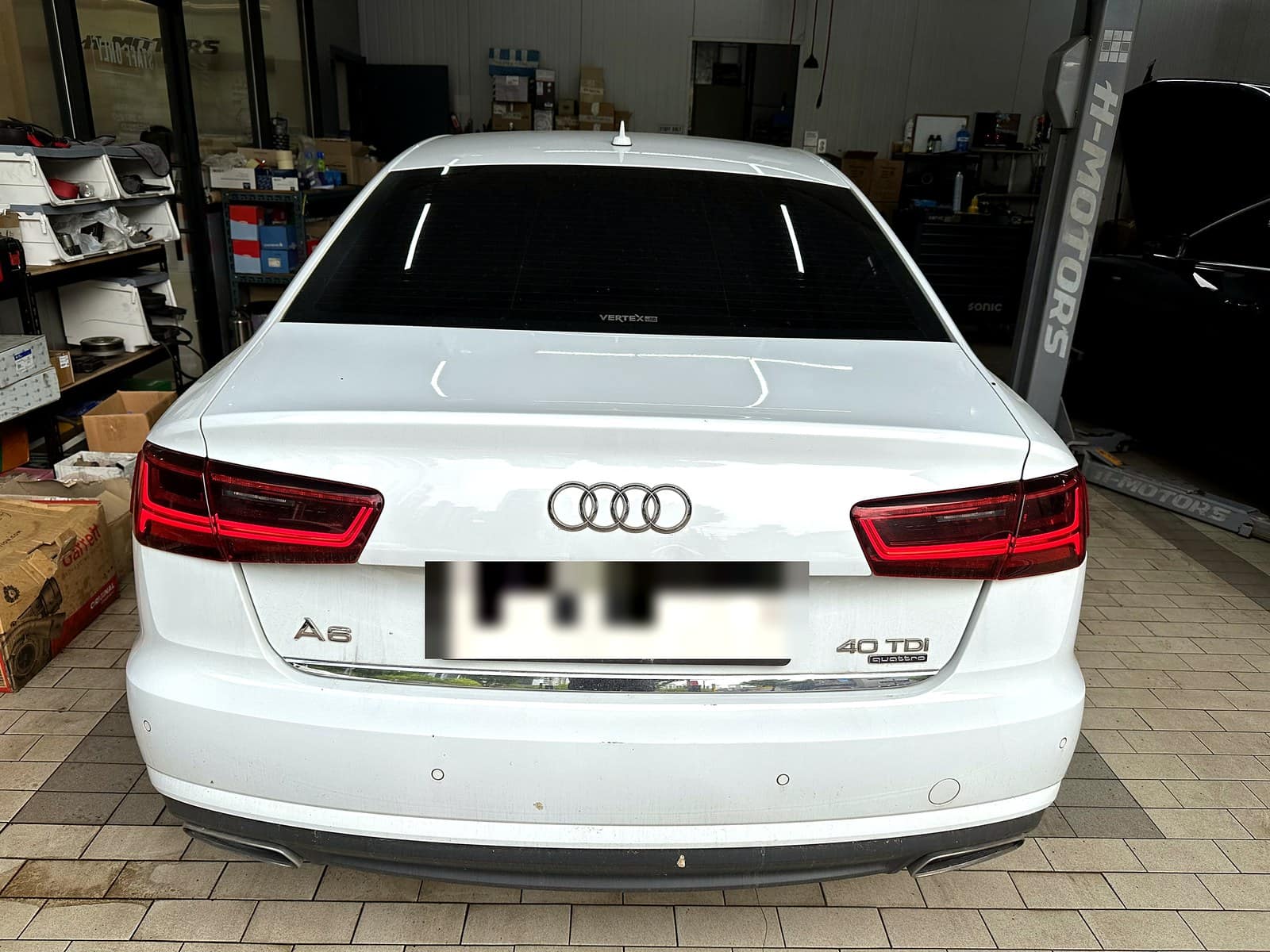 정비 완료 후 아우디 A6 40 TDI 후면