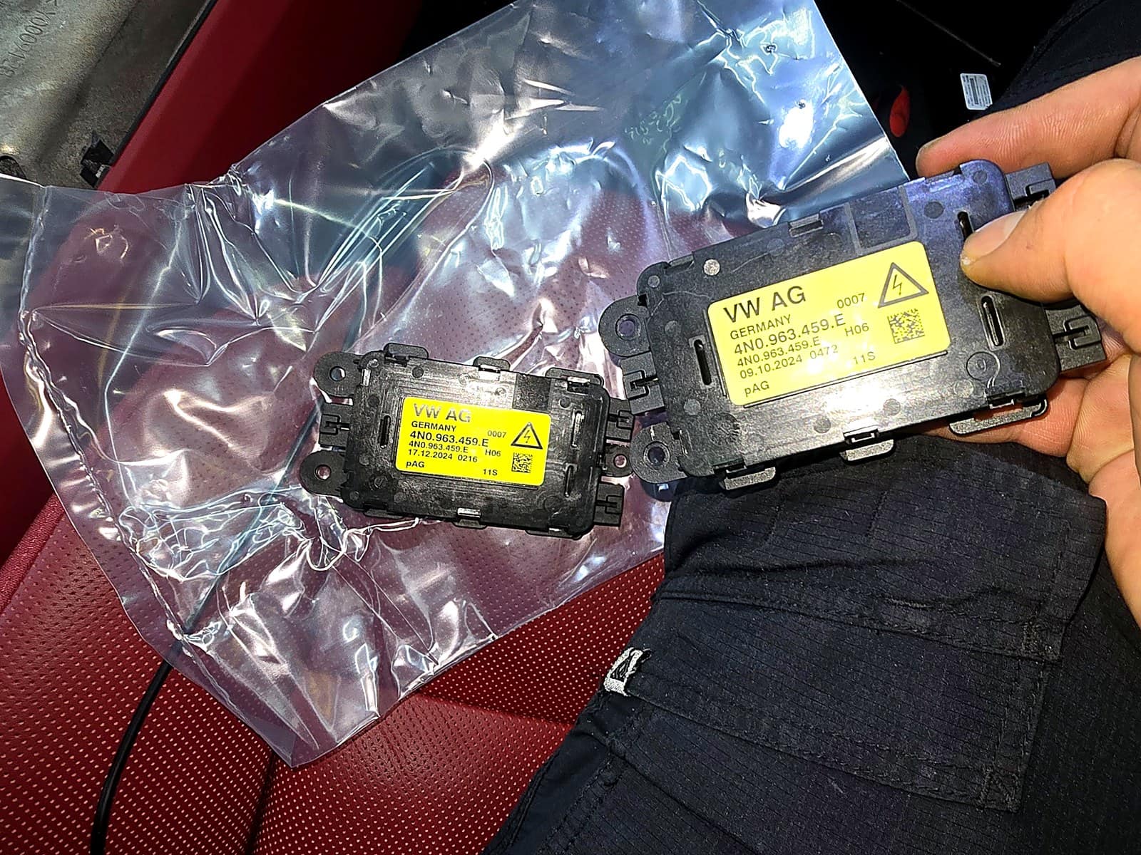 교체 전후 이오나이저 모듈 비교